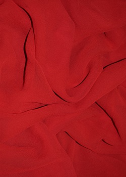 Maroon Georgette & Chiffon , 112 Cm, Width